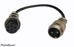 WIG Brenner Steuerleitung Adapter 2 Pin auf Ipotools 7 Pin